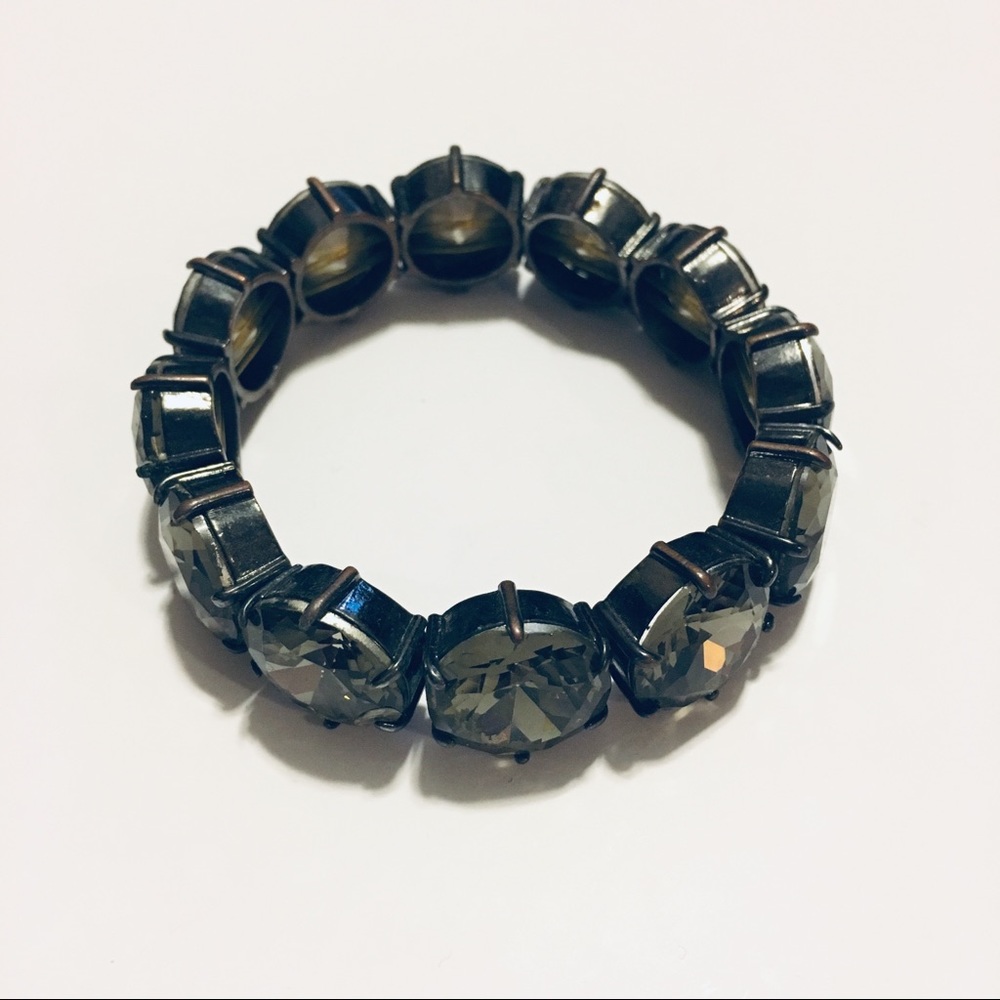 J Crew Smoky Stone Stretch Bracelet